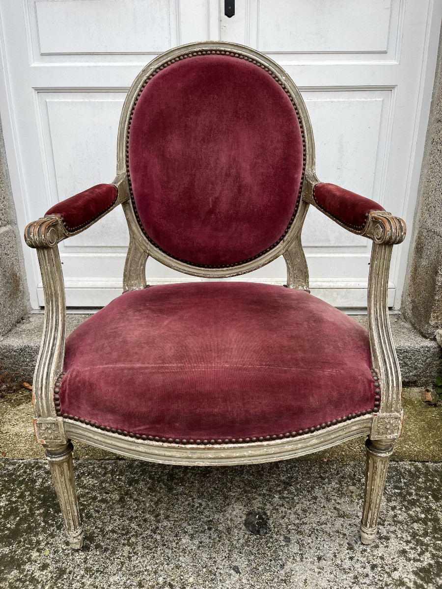 Dos plat d'époque Louis XVI  estampillé de JB. LELARGE