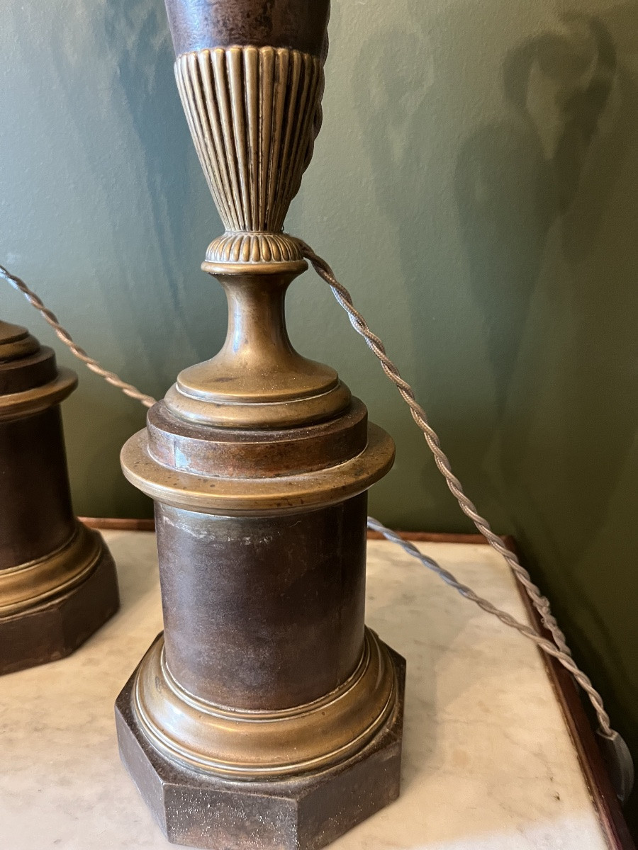 Pair Of 19th Century Carcel Lamps-photo-1