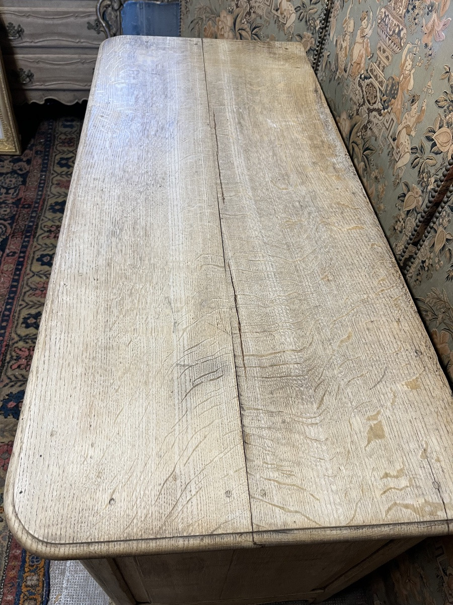 Small 19th Century Chest Of Drawers In Natural Oak -photo-4