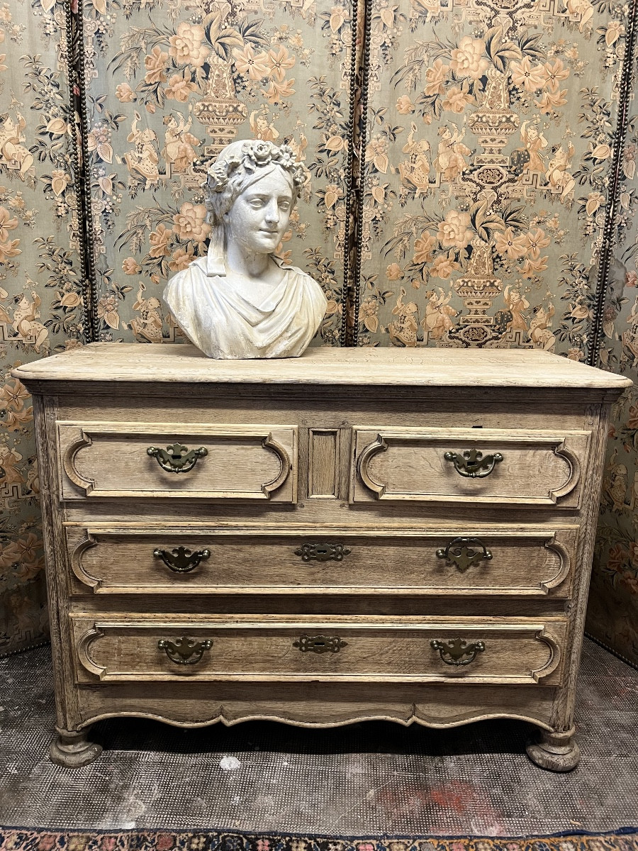 Small 19th Century Chest Of Drawers In Natural Oak 
