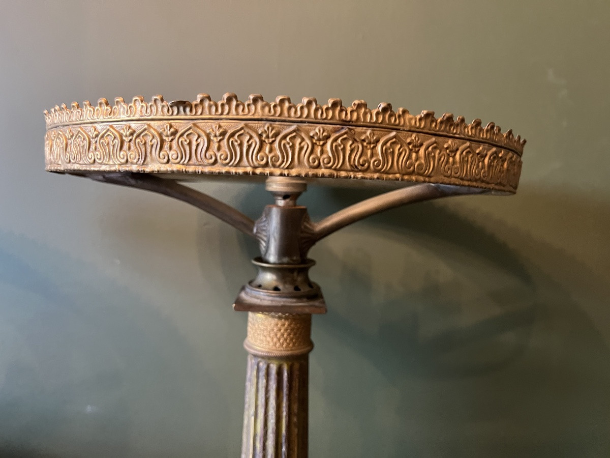 Pair Of 19th Century Carcel Lamps-photo-4