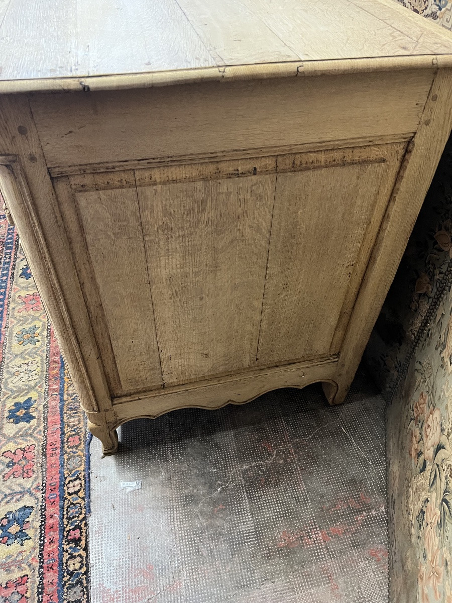 Louis XV Period Chest Of Drawers In Natural Oak -photo-1