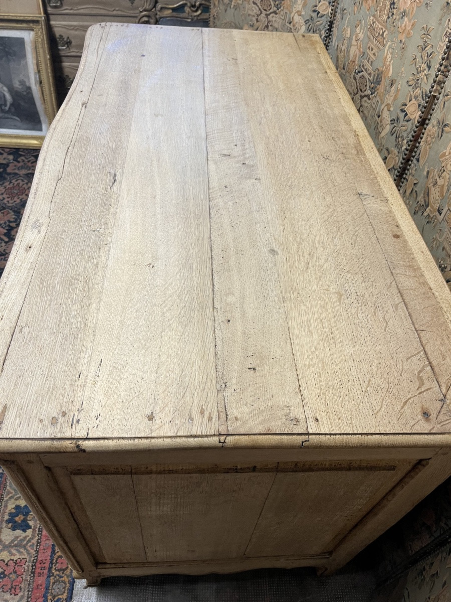 Louis XV Period Chest Of Drawers In Natural Oak -photo-2