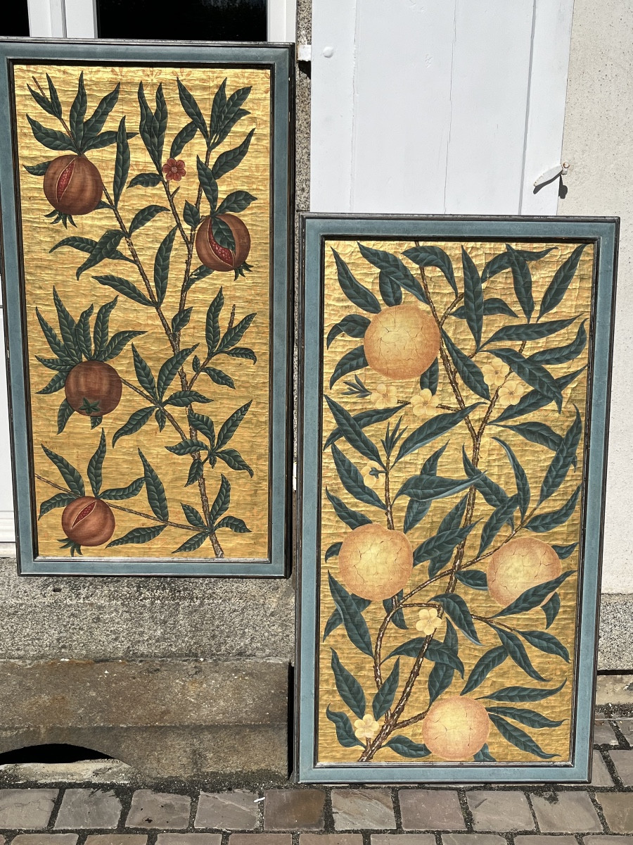 Pendant d’huiles sur toile du début du XXe