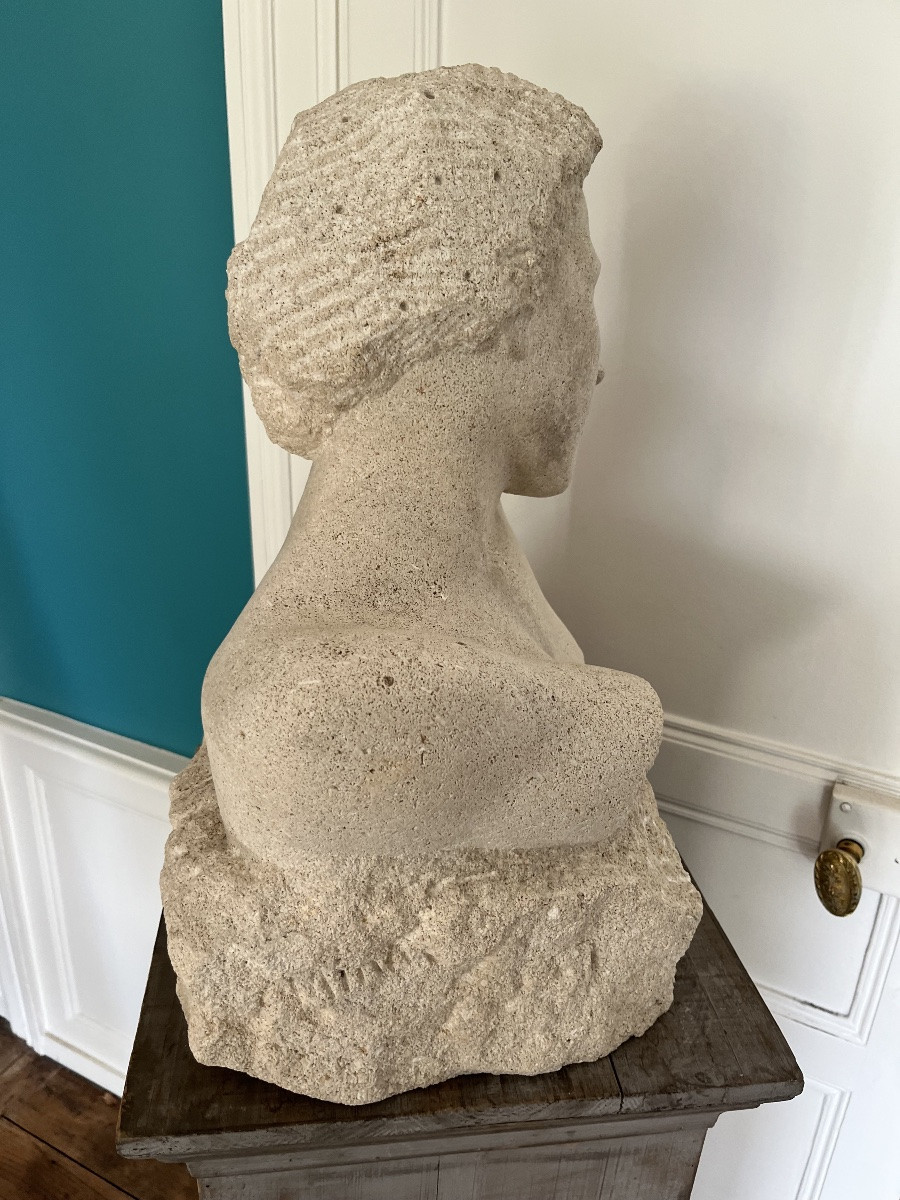 Rare George Minne Sculpture Bust Of A Woman -photo-2