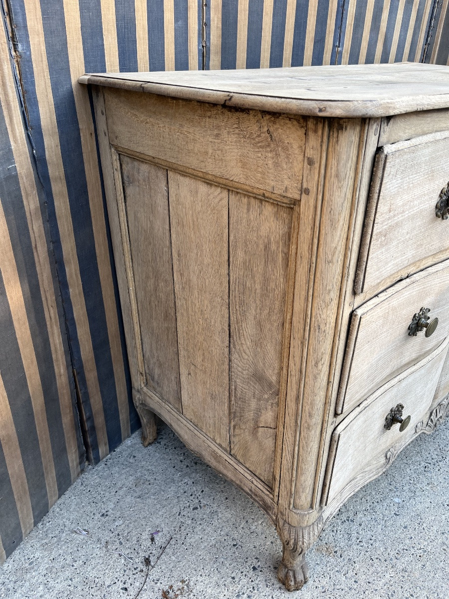 Commode de Namur  du XVIIIe en chêne naturel -photo-2