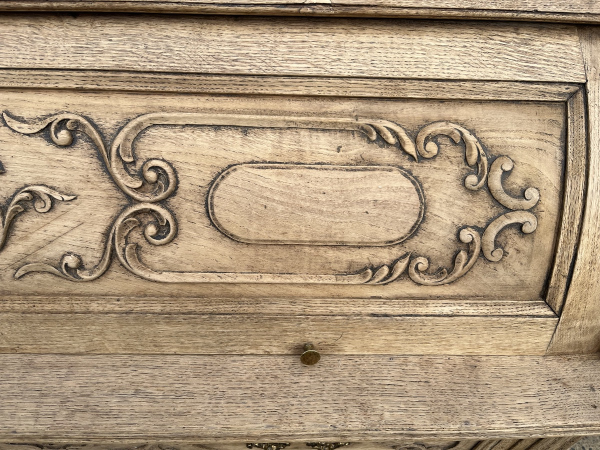 Louis XVI Period Liège Cylinder Desk In Natural Oak -photo-3