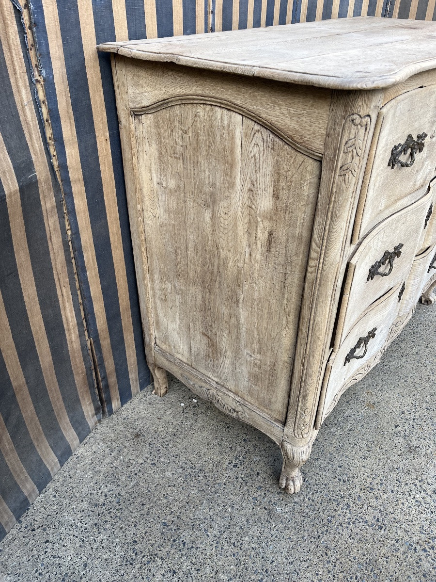 Commode de Namur du XVIIIe en chêne naturel -photo-2