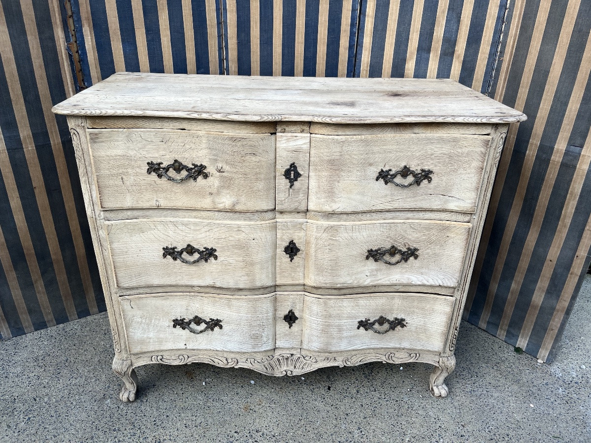 Commode de Namur du XVIIIe en chêne naturel -photo-5