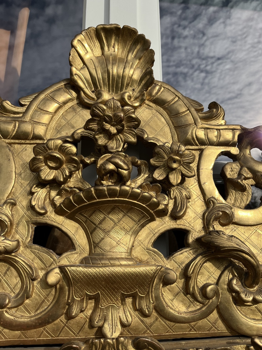 Beautiful Regency Period Mirror In Gilded Wood -photo-4