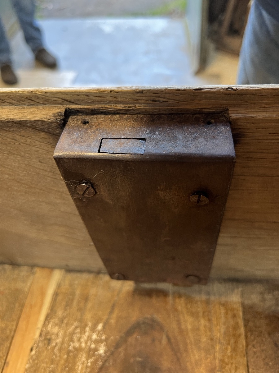 Grande  Commode Liégeoise d’époque Louis XVI en chêne naturel -photo-5