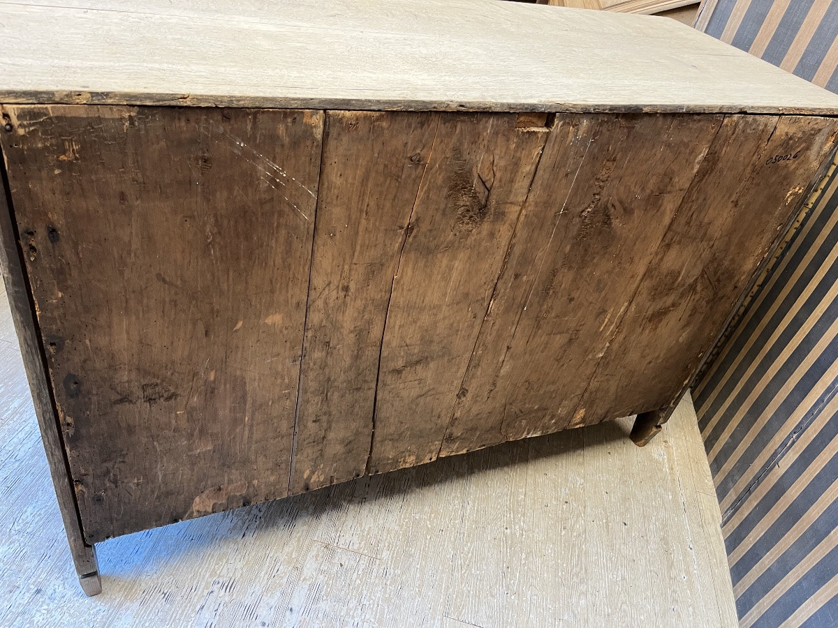 Grande  Commode Liégeoise d’époque Louis XVI en chêne naturel -photo-7