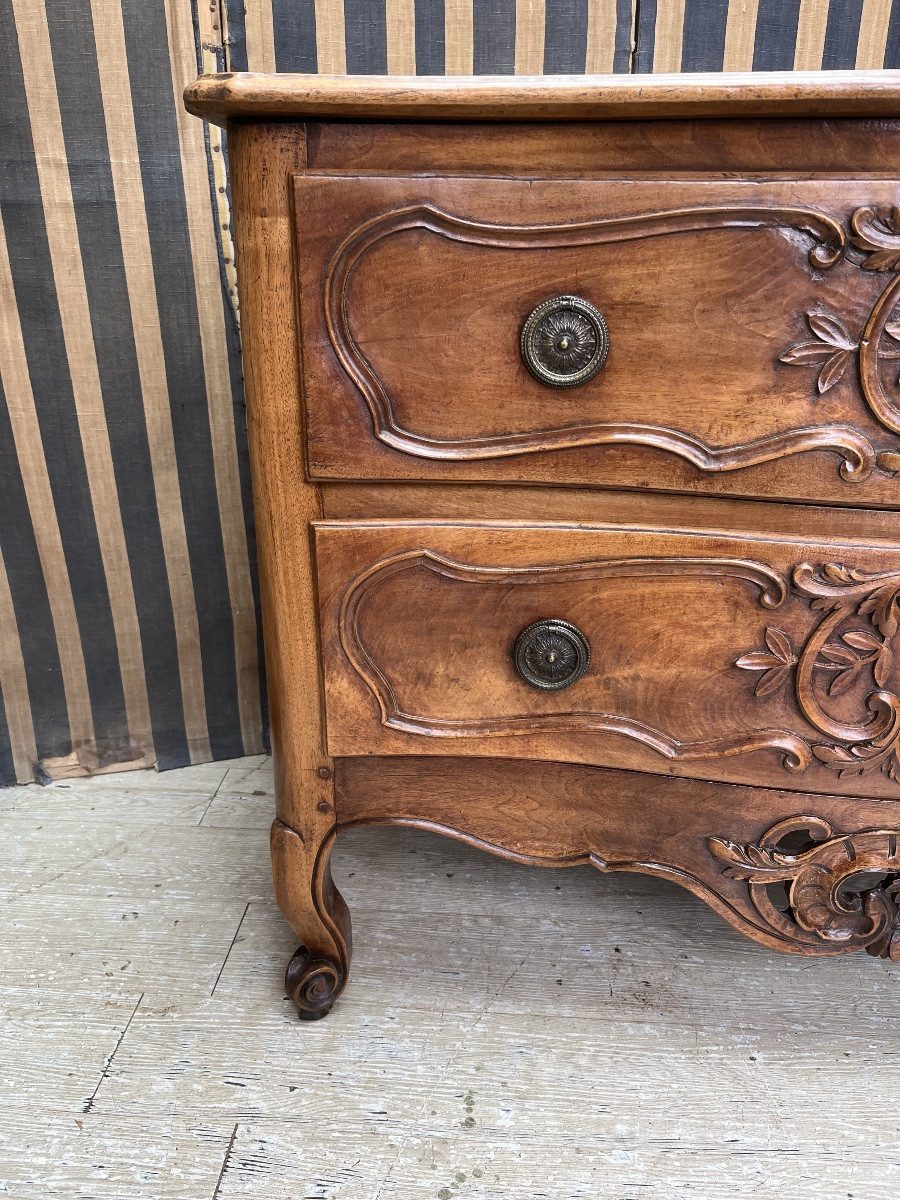 Louis XV Period Nîmes Chest Of Drawers In Walnut -photo-4