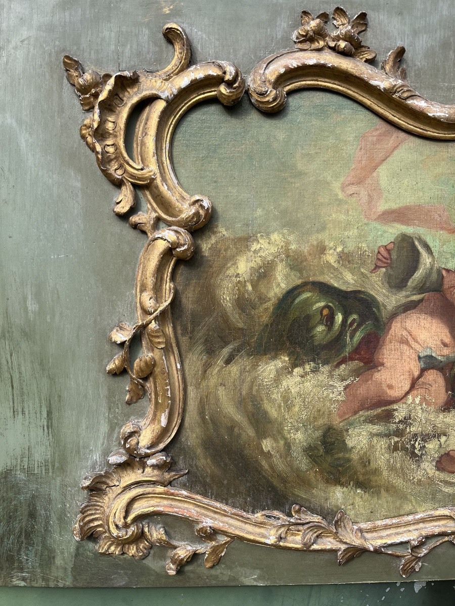 Haut de trumeau de style Louis XV -photo-4