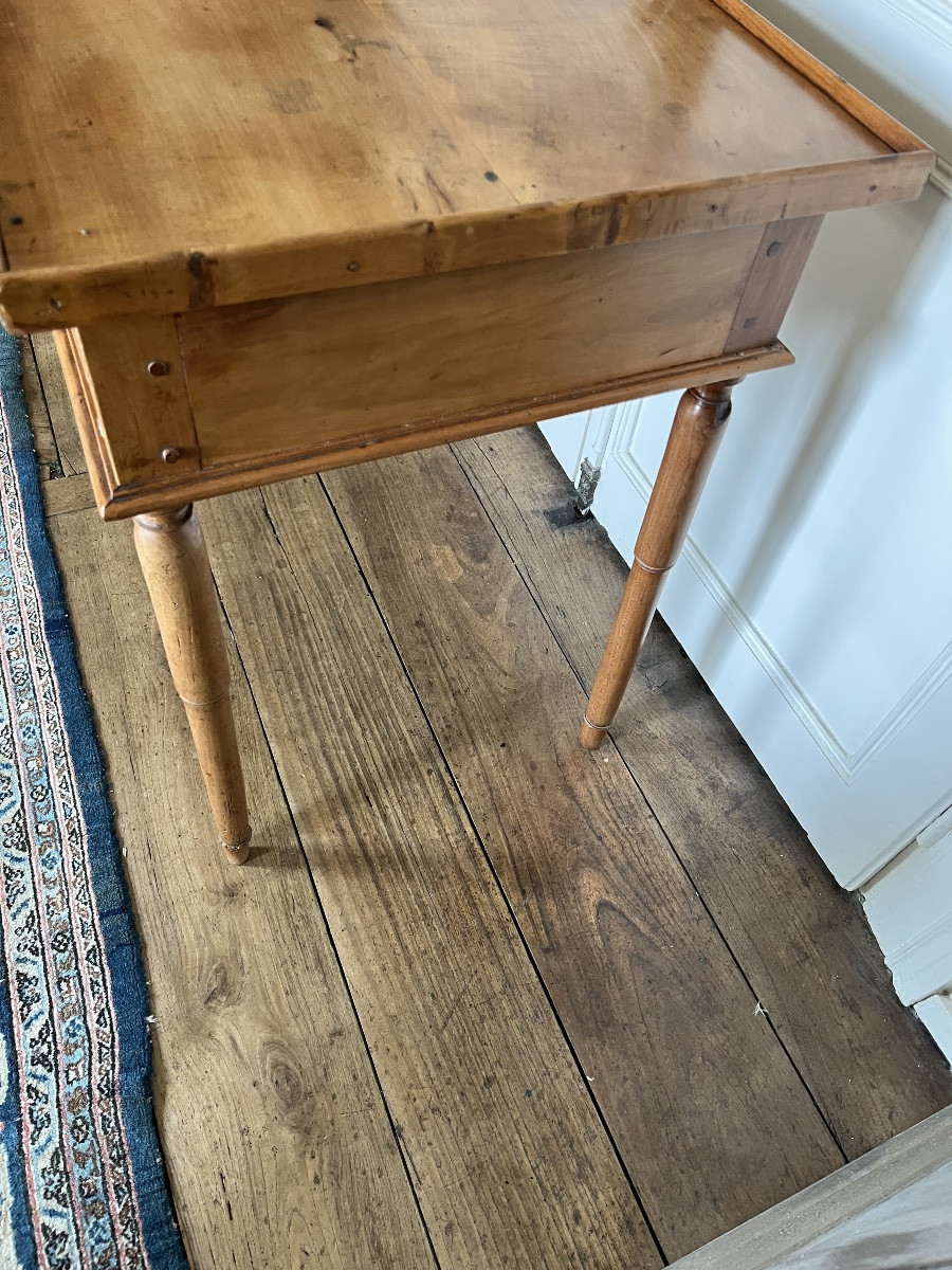 Petite Table d’époque Directoire en cerisier -photo-4