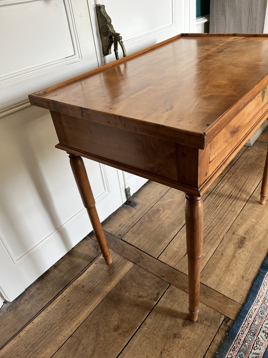 Petite Table d’époque Directoire en cerisier -photo-1