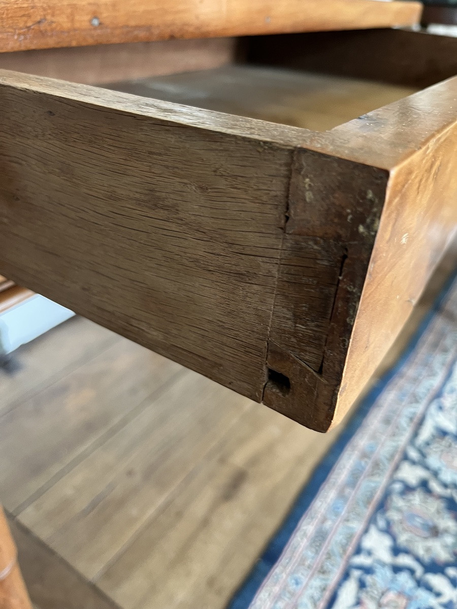 Petite Table d’époque Directoire en cerisier -photo-3