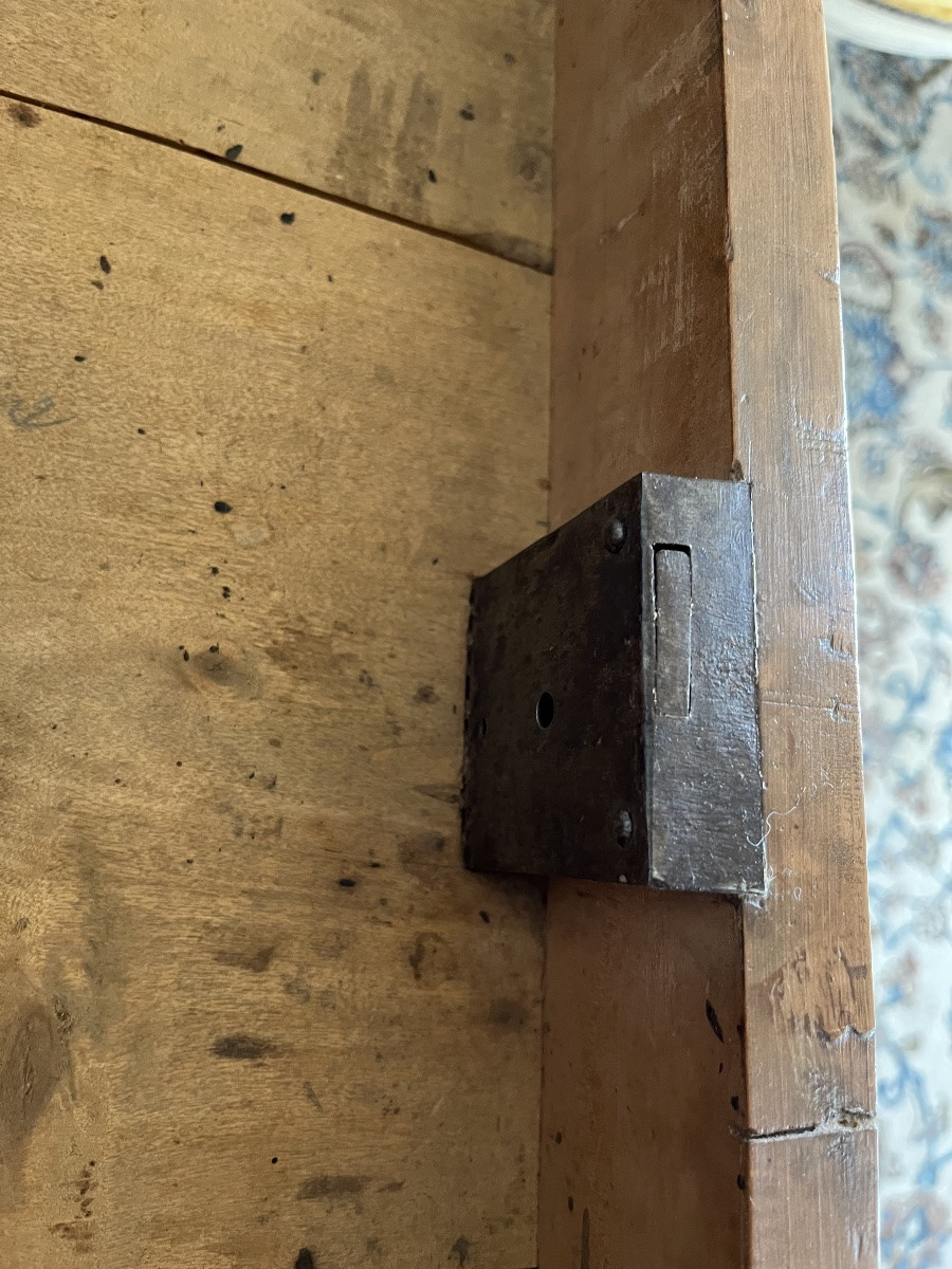 Petite Table d’époque Directoire en cerisier -photo-4