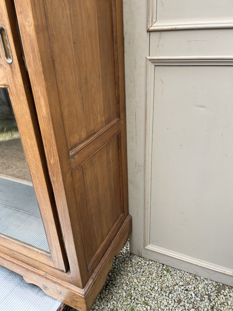 Grande Bibliothèque ou vitrine à portes coulissantes -photo-4