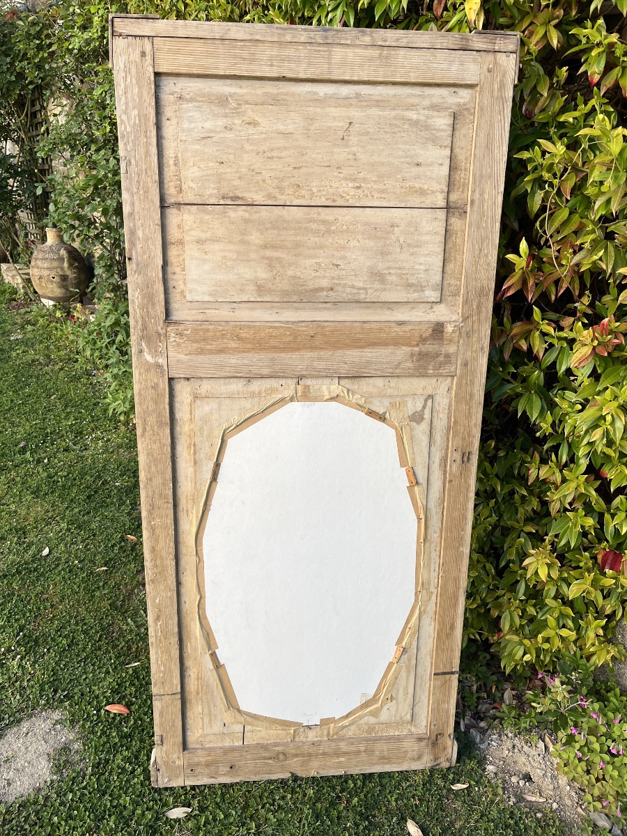 Louis XVI Trumeau In Natural Wood-photo-5