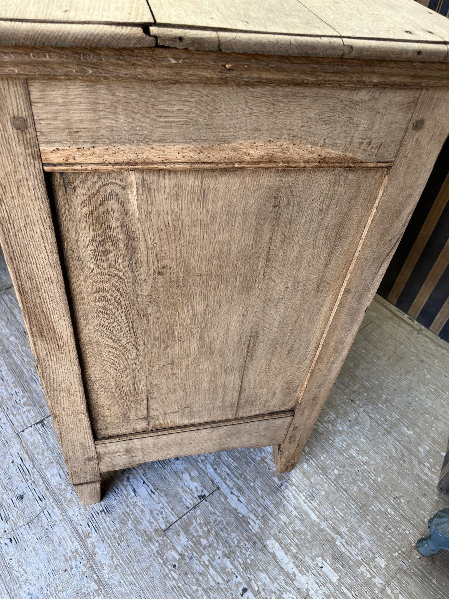 Commode Liégeoise d’époque Louis XVI en chêne naturel -photo-2