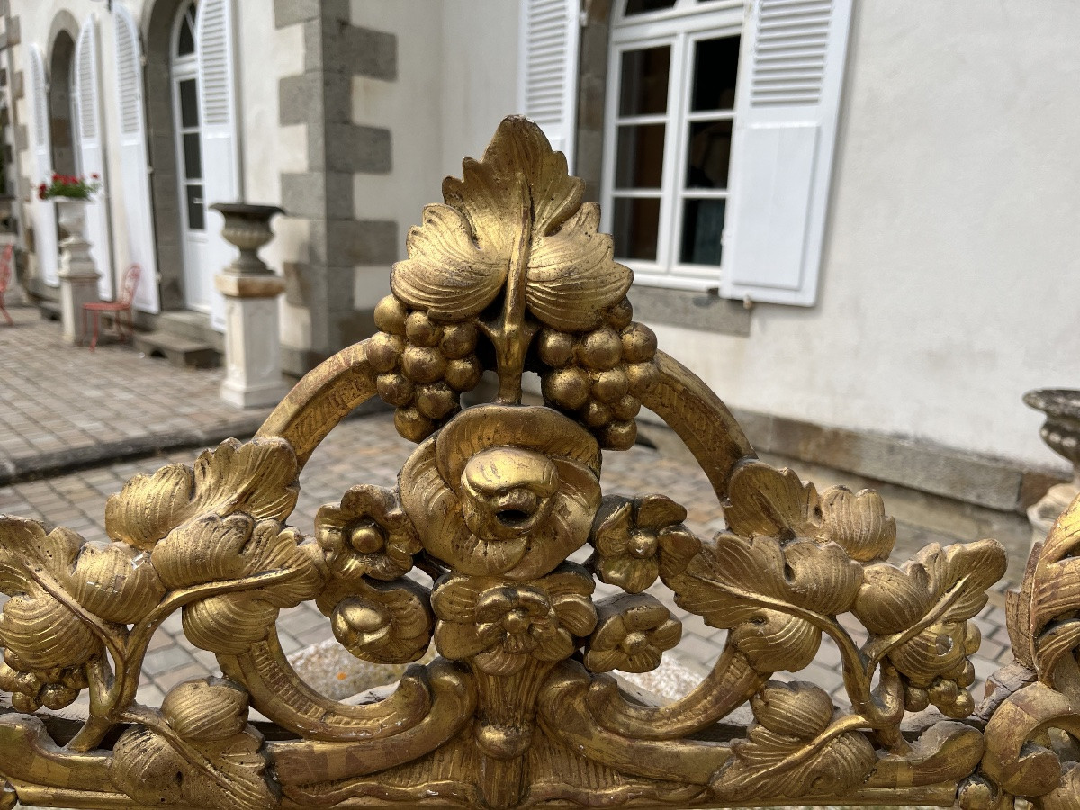 Large Louis XV Period Giltwood Mirror-photo-2