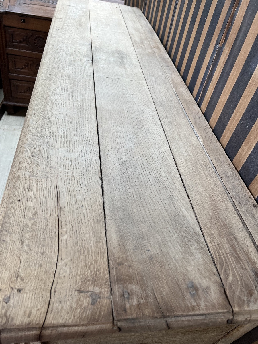 Louis XVI Period Sideboard In Natural Oak-photo-3