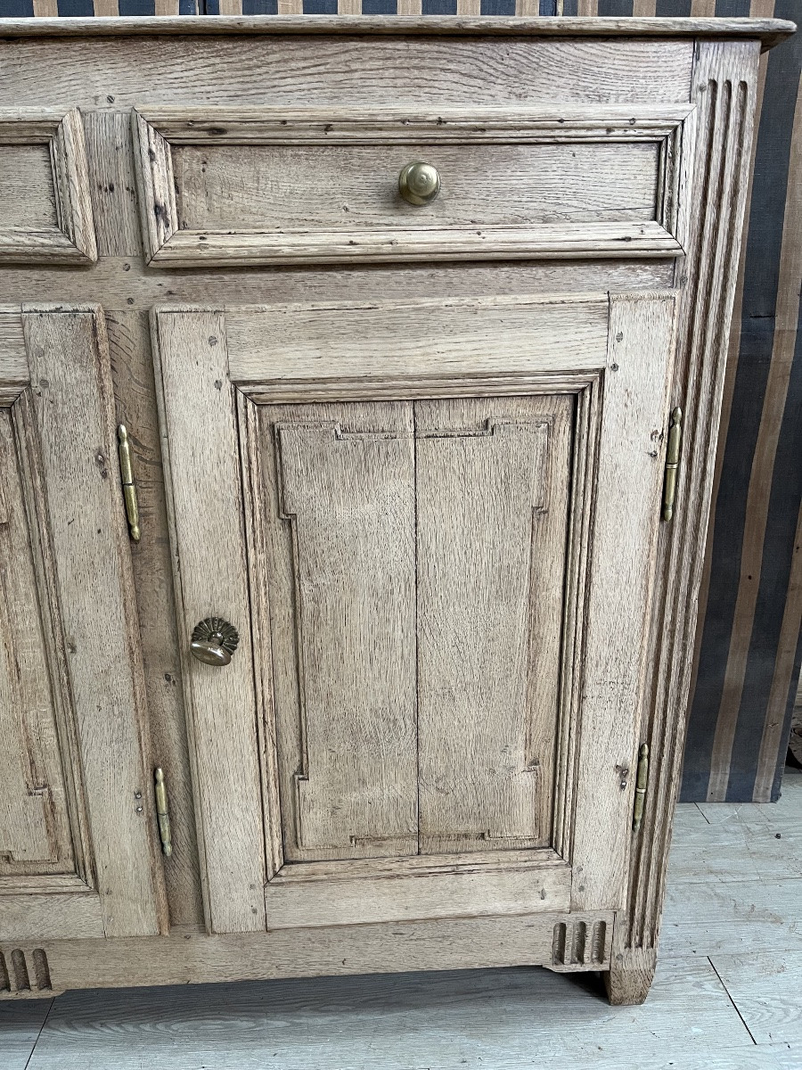 Louis XVI Period Sideboard In Natural Oak-photo-1