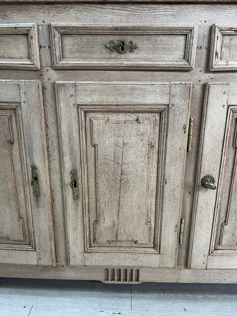 Louis XVI Period Sideboard In Natural Oak-photo-2