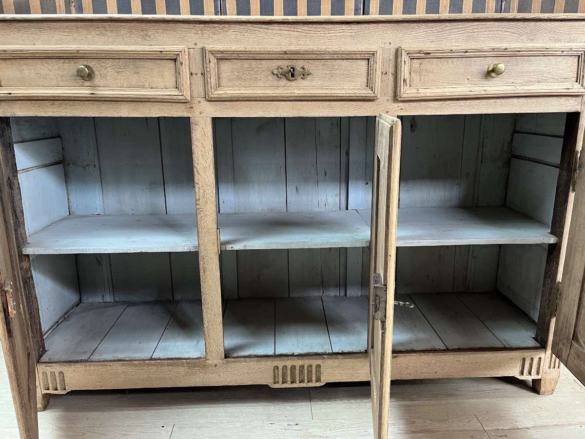 Louis XVI Period Sideboard In Natural Oak-photo-3