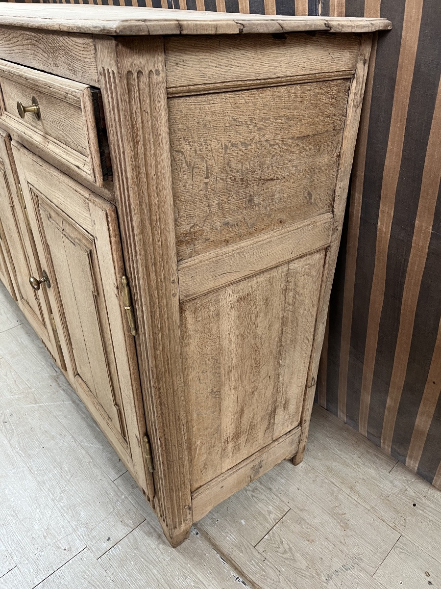 Louis XVI Period Sideboard In Natural Oak-photo-6