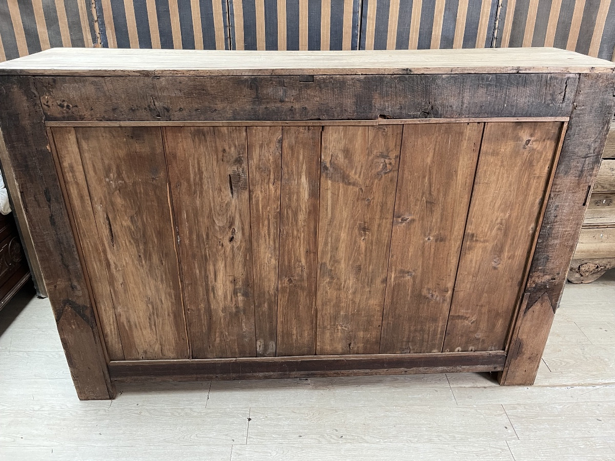 Louis XVI Period Sideboard In Natural Oak-photo-7
