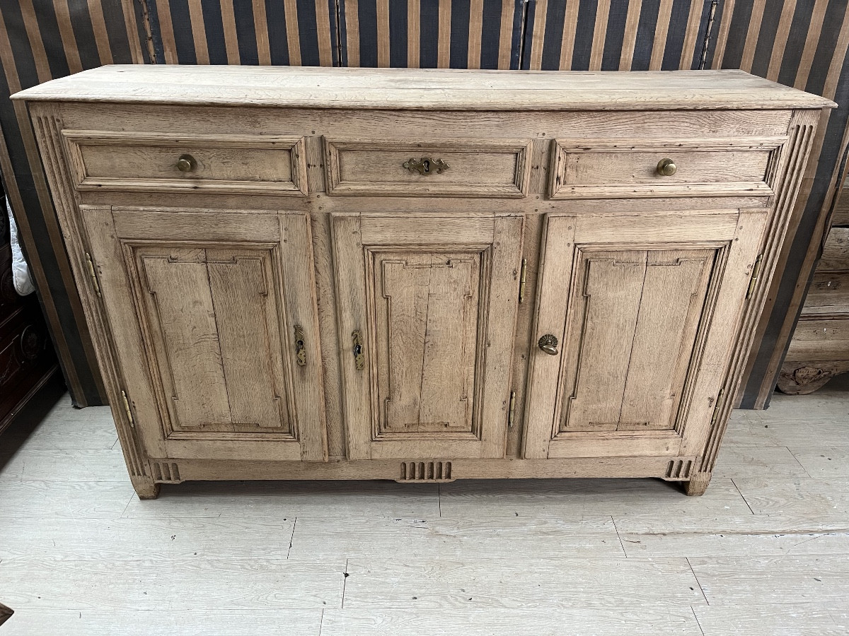 Louis XVI Period Sideboard In Natural Oak