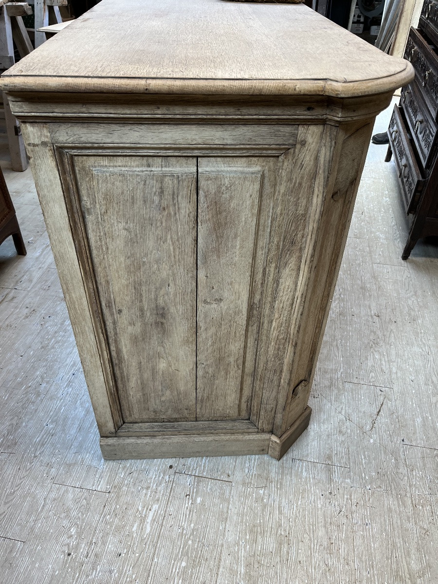 Louis XIV Style 18th Century Sideboard In Natural Oak-photo-2