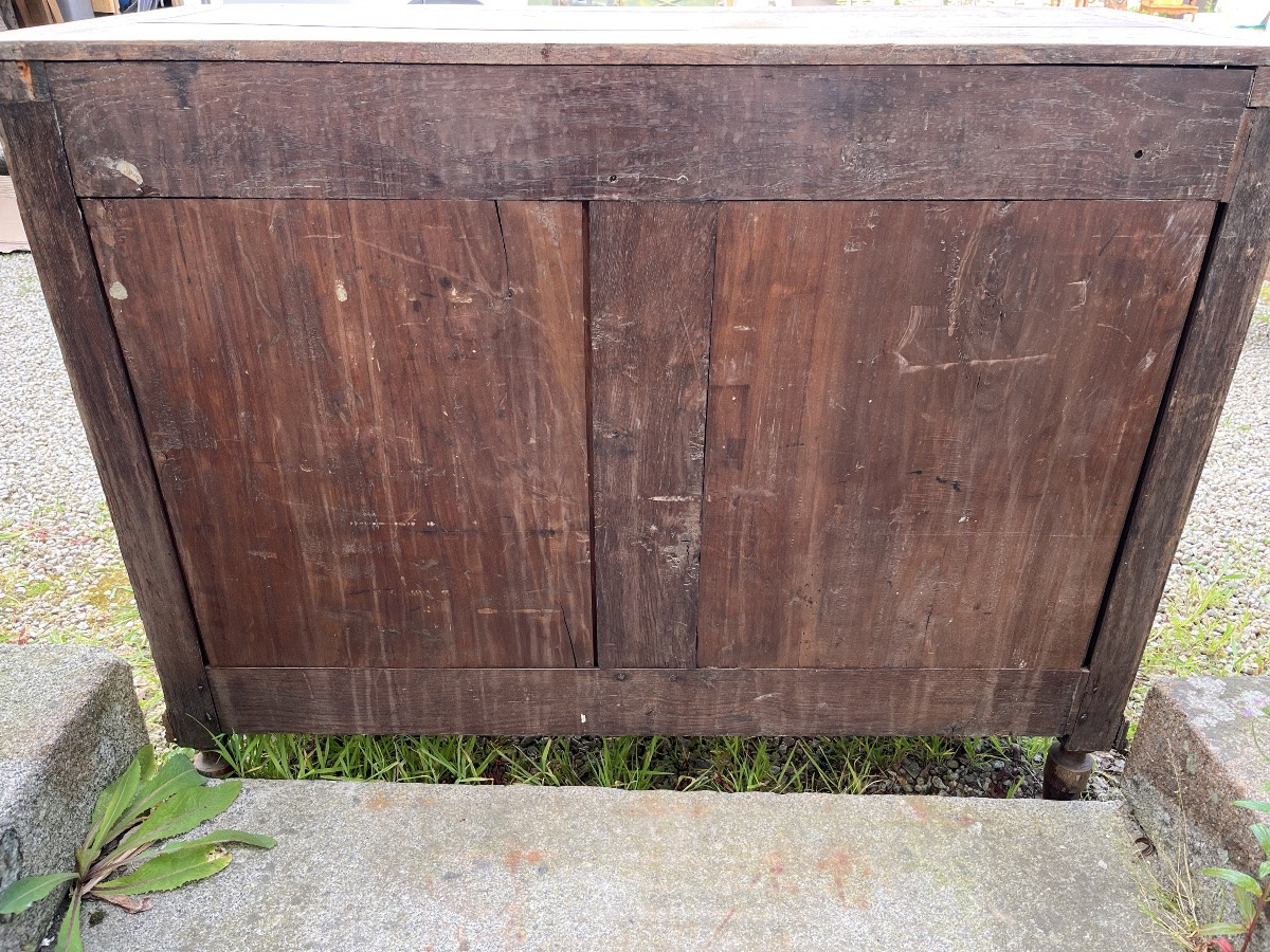 Louis XVI Period Liégeoise Chest Of Drawers In Natural Oak-photo-5