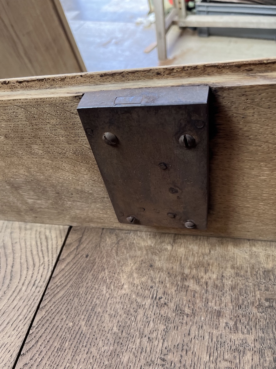 Commode en chêne naturel du XVIIIe-photo-6