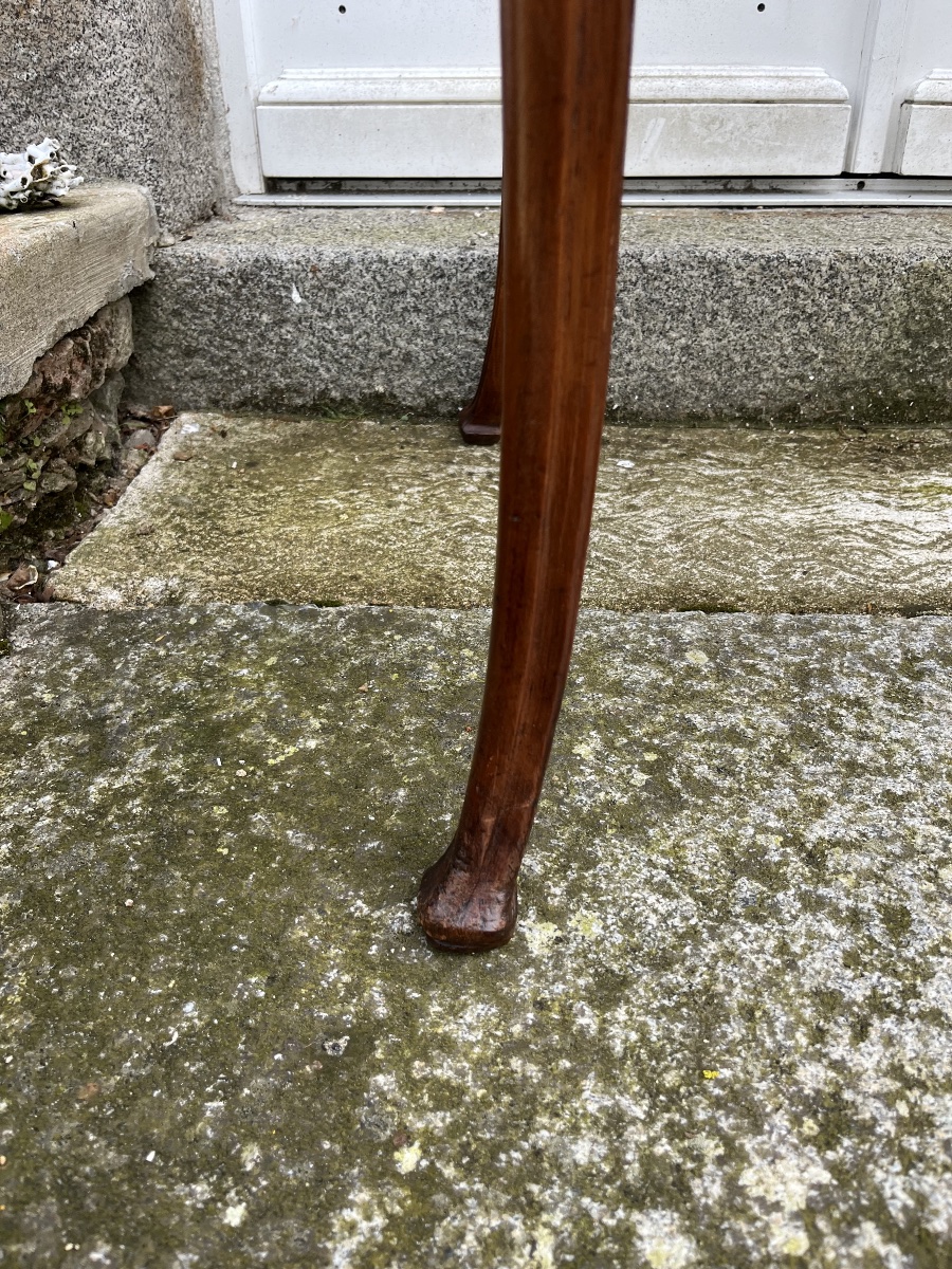 Art Nouveau Table In Solid Mahogany-photo-4