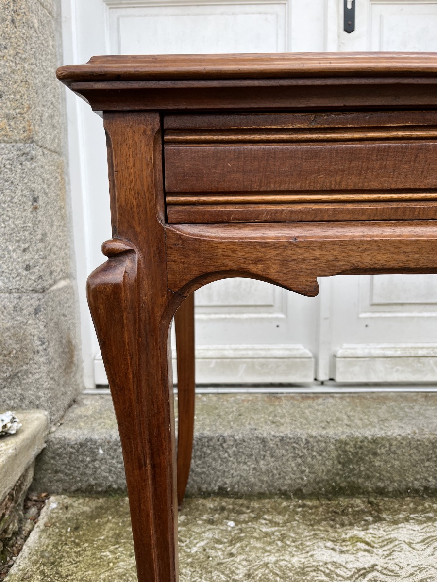 Art Nouveau Table In Solid Mahogany-photo-1