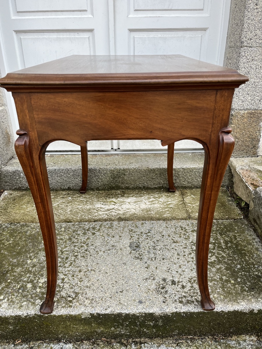 Art Nouveau Table In Solid Mahogany-photo-3