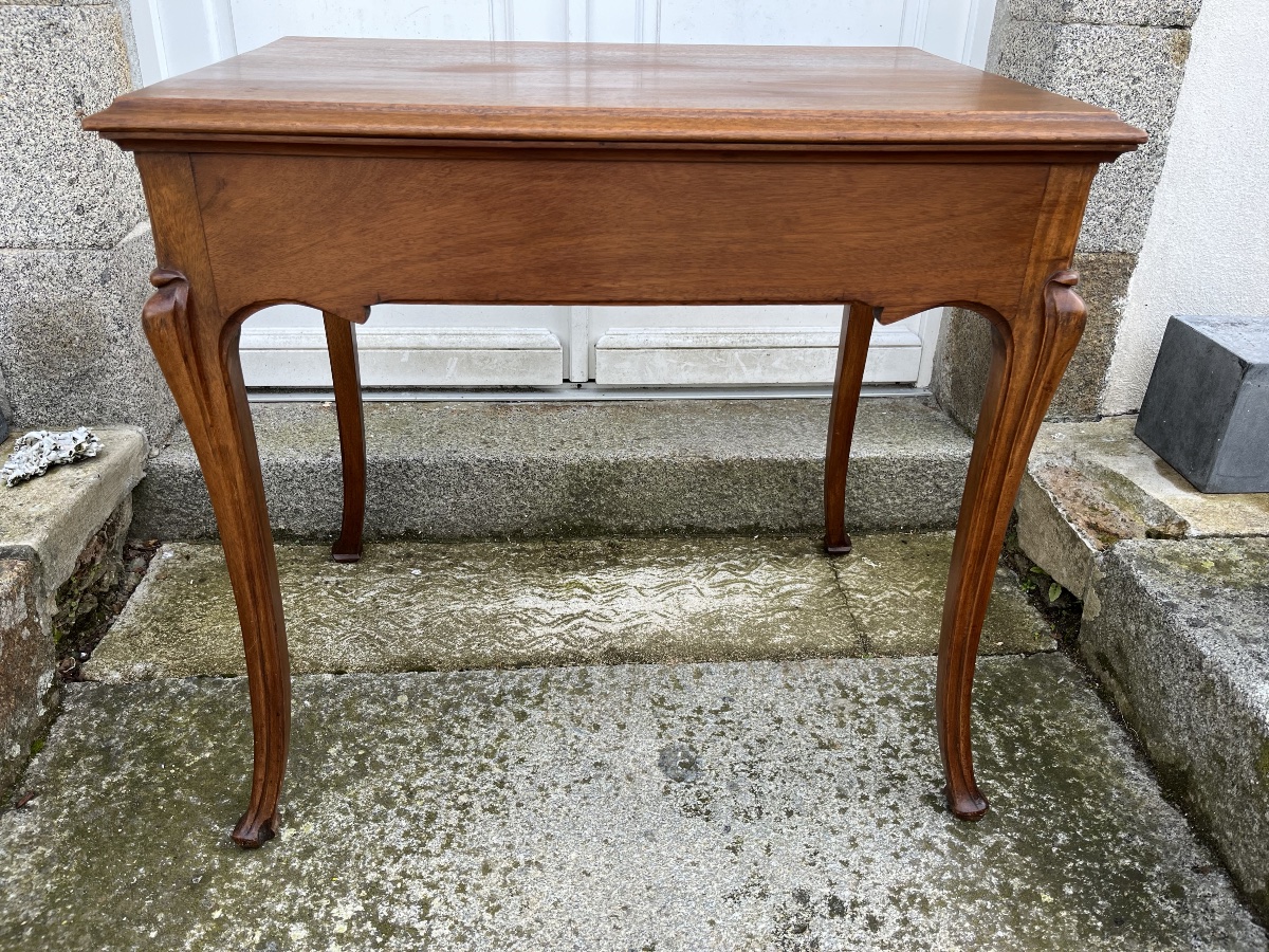 Art Nouveau Table In Solid Mahogany-photo-5