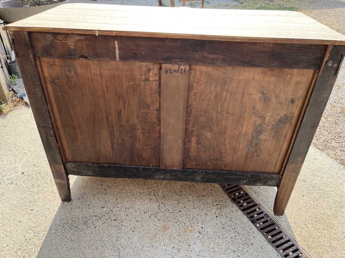 Early 19th-century Louis XV Chest Of Drawers In Natural Oak -photo-4