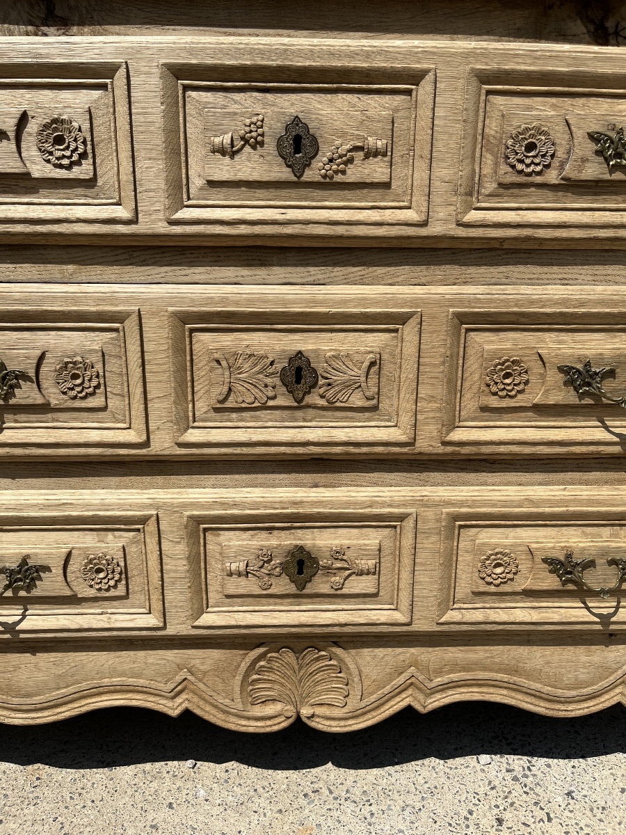 Commode Liégeoise transition Louis XV et Louis XVI -photo-3