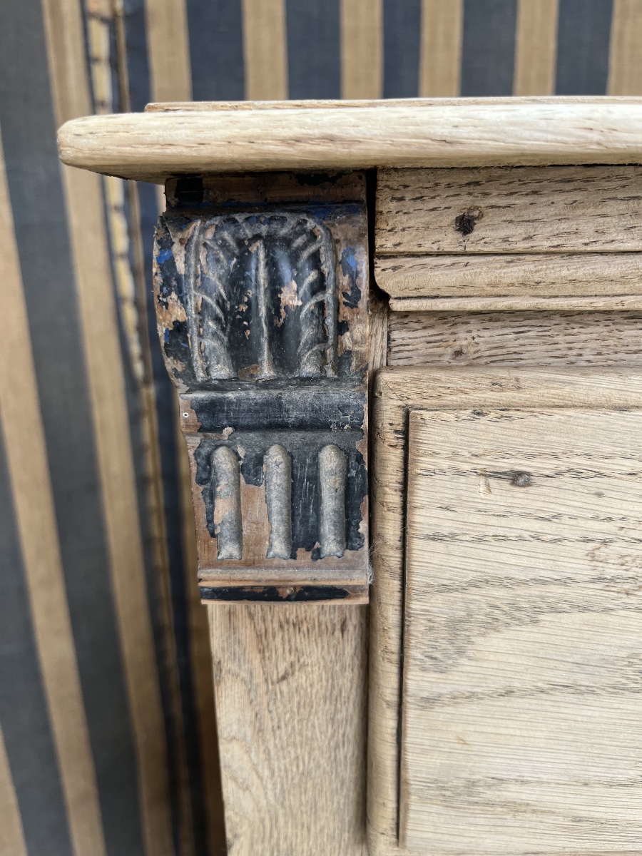 19th-century Louis XVI-style Chest Of Drawers In Natural Oak -photo-3