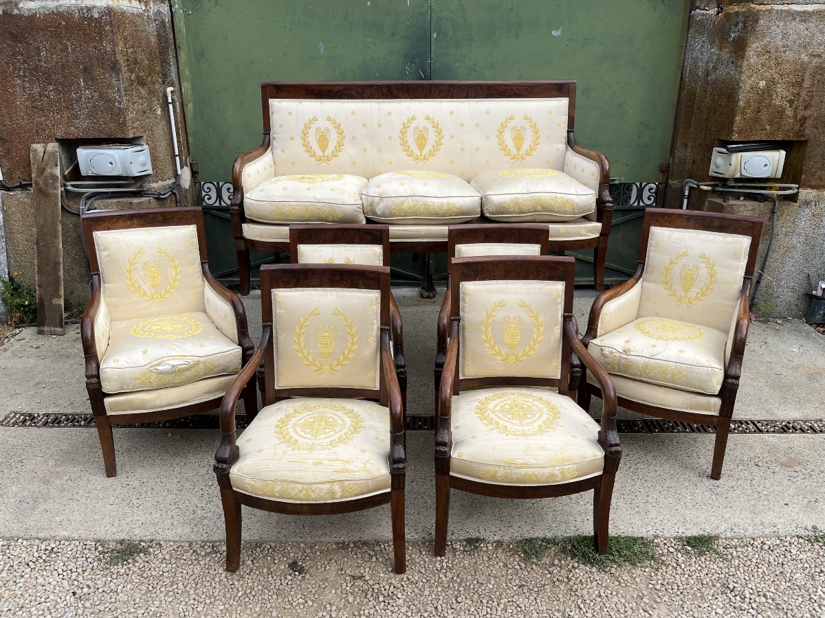 A Significant Empire-style Parlor At Les Dauphins