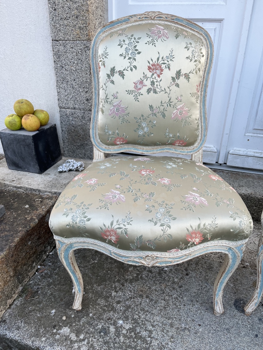 Paire de chaises d’époque Louis XV -photo-4