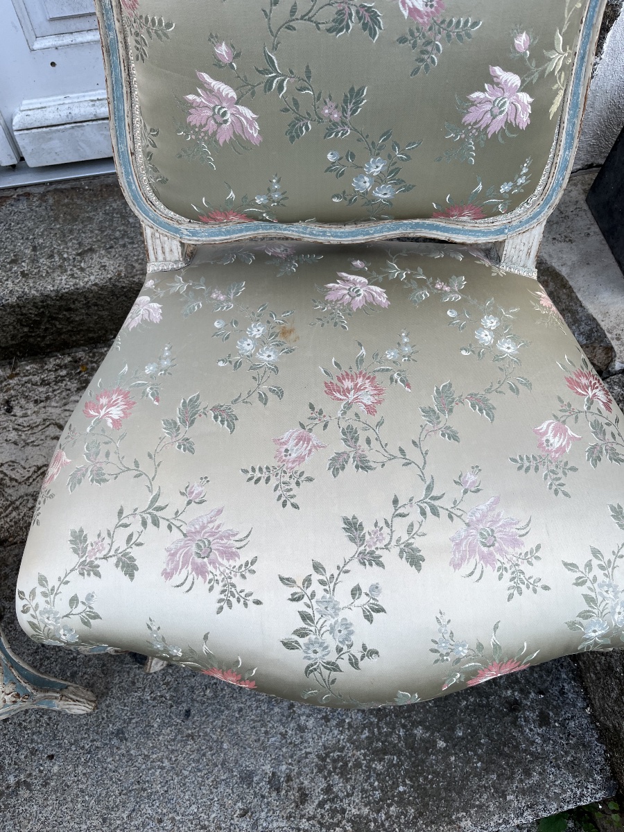 Paire de chaises d’époque Louis XV -photo-1