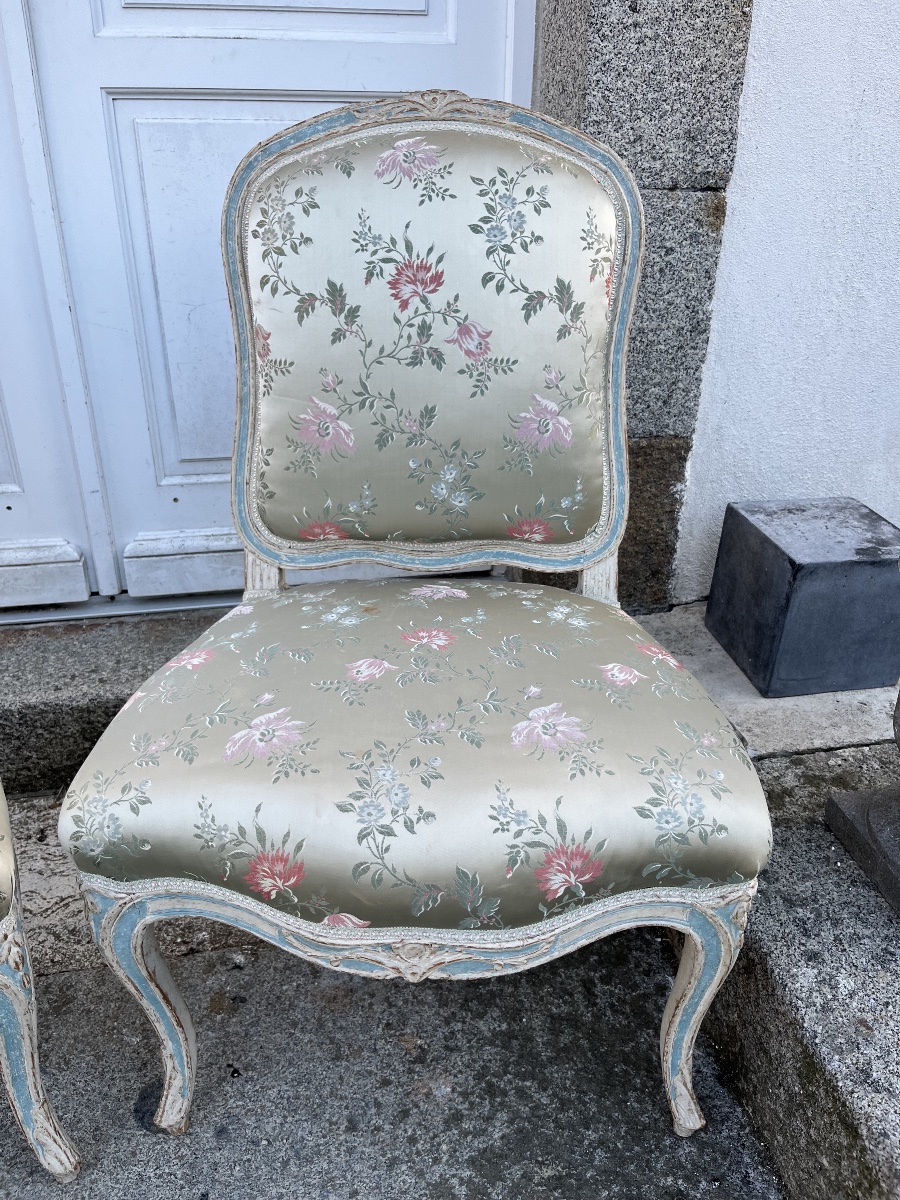 Paire de chaises d’époque Louis XV -photo-5