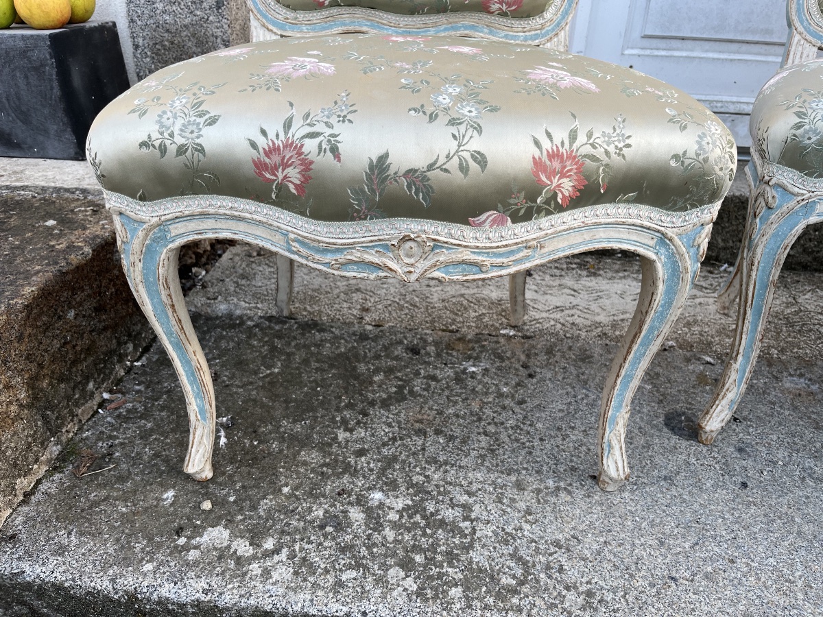 Paire de chaises d’époque Louis XV -photo-6