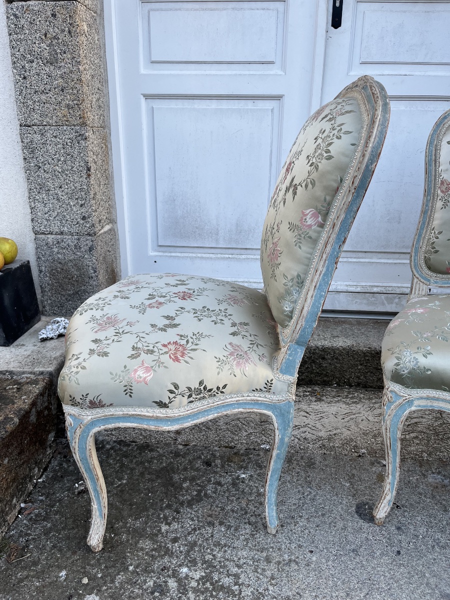 Paire de chaises d’époque Louis XV -photo-7