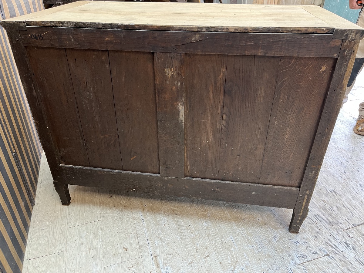 Antique Louis XV-style Chest Of Drawers In Natural Oak -photo-7